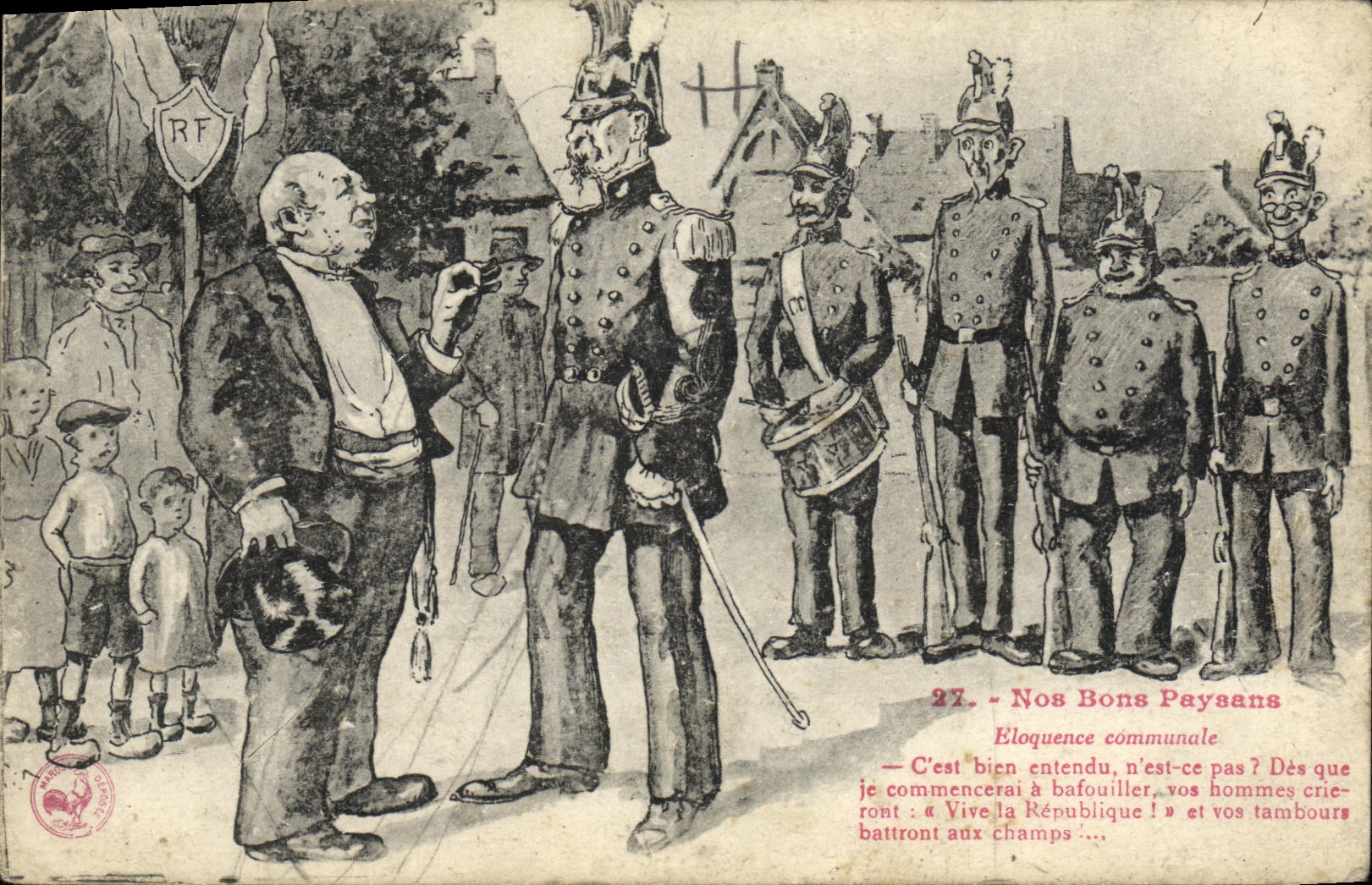 CPA Nos bons paysans Eloquence communale 