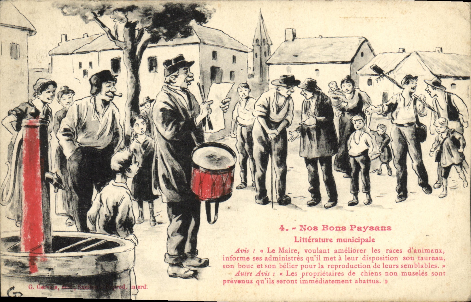 CPA Nos bons paysans Litterature municipale 