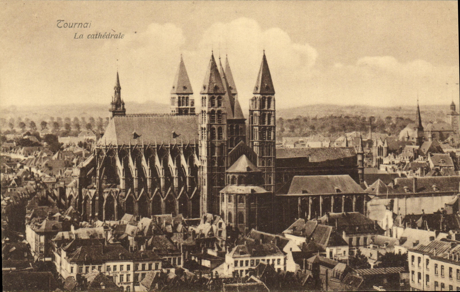CPA Tournai La cathedrale 
