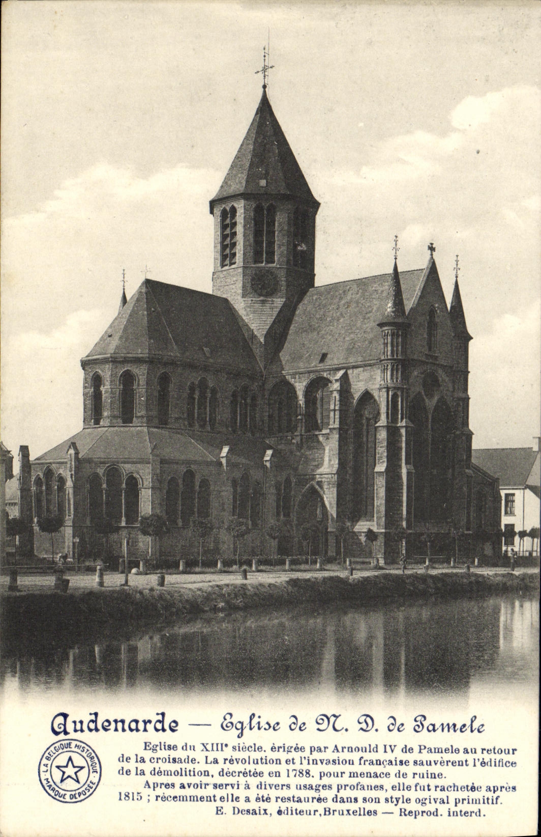 VINTAGE POSTCARD Audenarde Church of Two-rowed barley ND