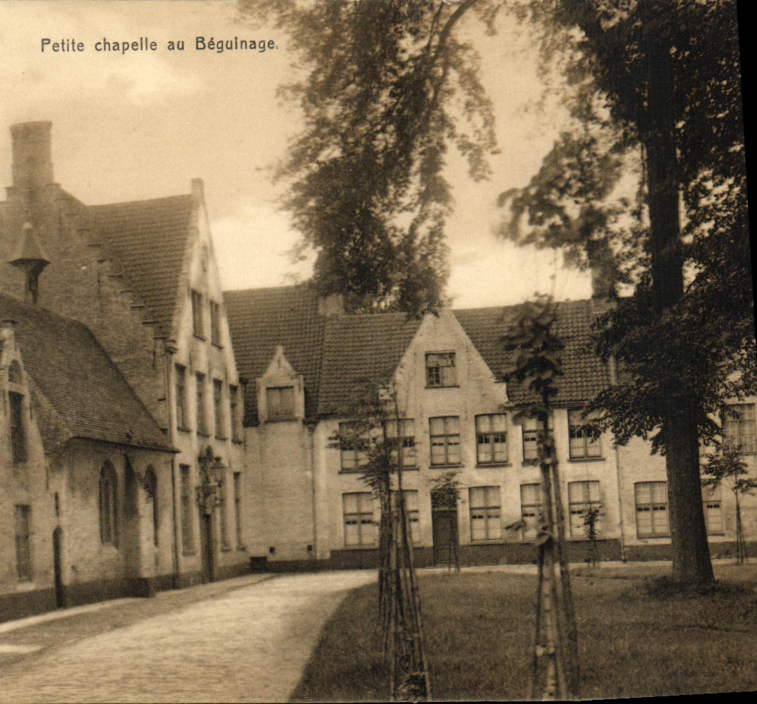 Cámara acorazada de la POSTAL de la VENDIMIA pequeña en Beguinage Brujas