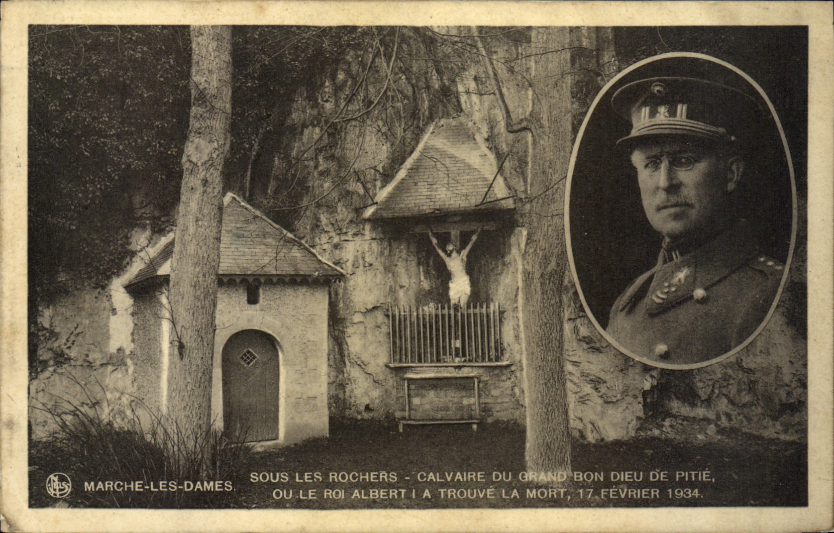Señoras del mercado de la POSTAL de la VENDIMIA bajo martirio de las rocas de buen dios grande de rey Albert 1r de la compasión