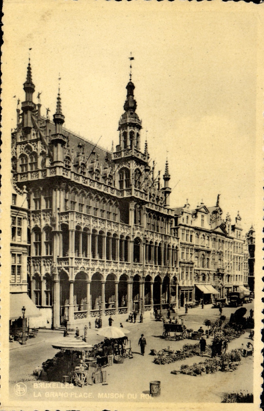 Rey Marche de la casa D de Bruselas de la POSTAL de la VENDIMIA