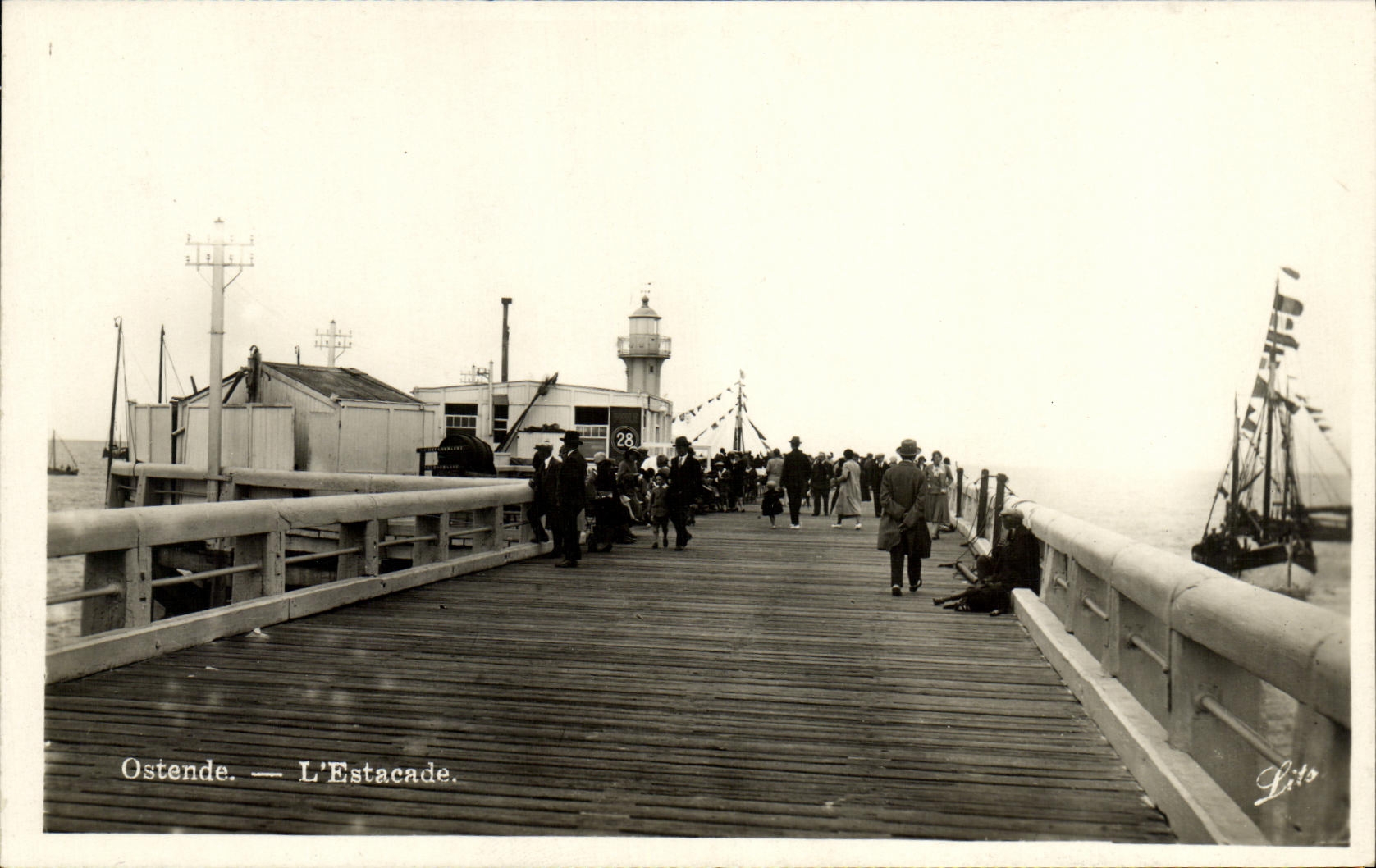 CPA Ostende l'estacade