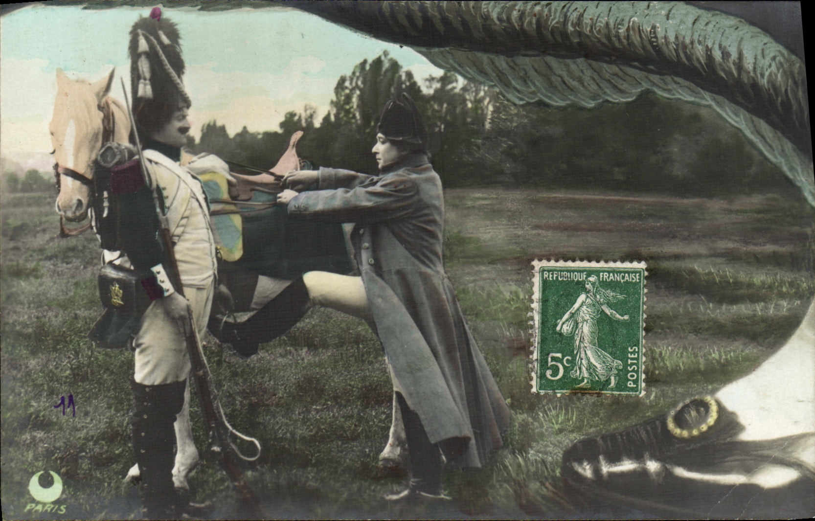 CPA Fantaisie Napoleon 1er