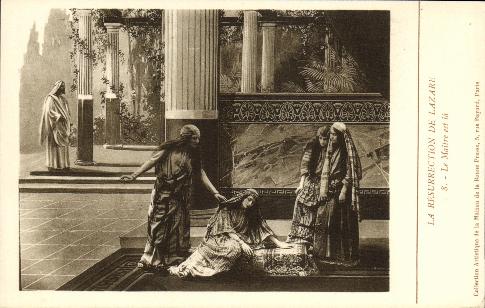 VINTAGE POSTCARD Resurrection of Lazare the Master is
