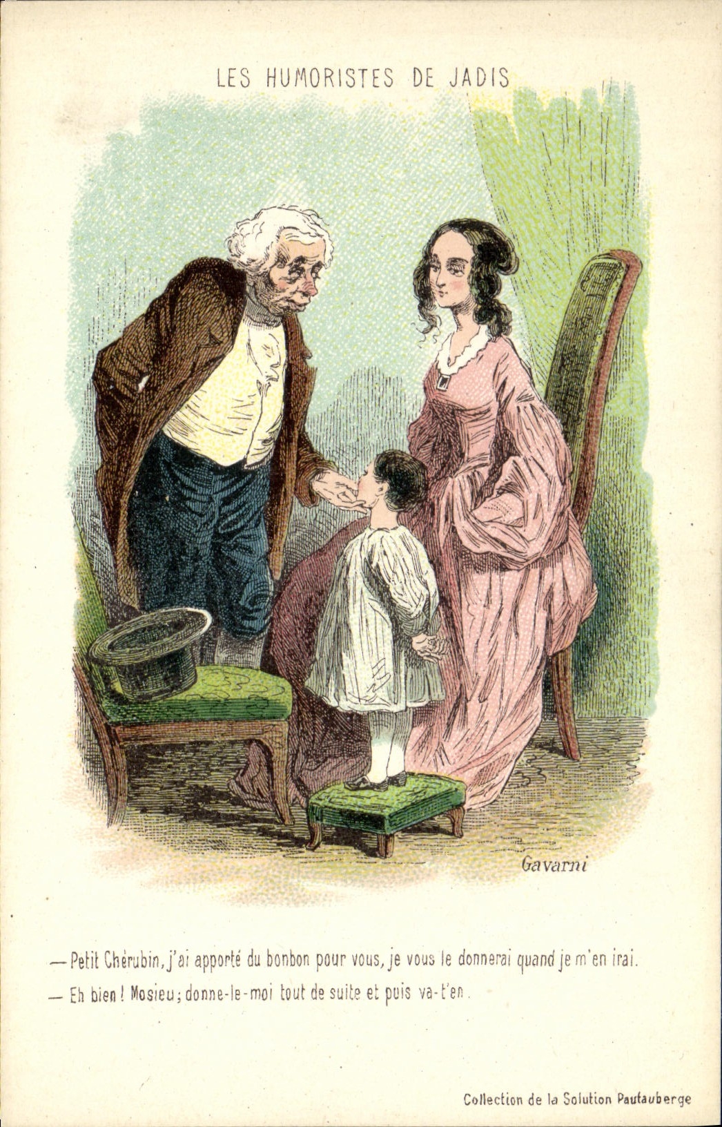 VINTAGE POSTCARD Hurmouristes of formerly Gavarni