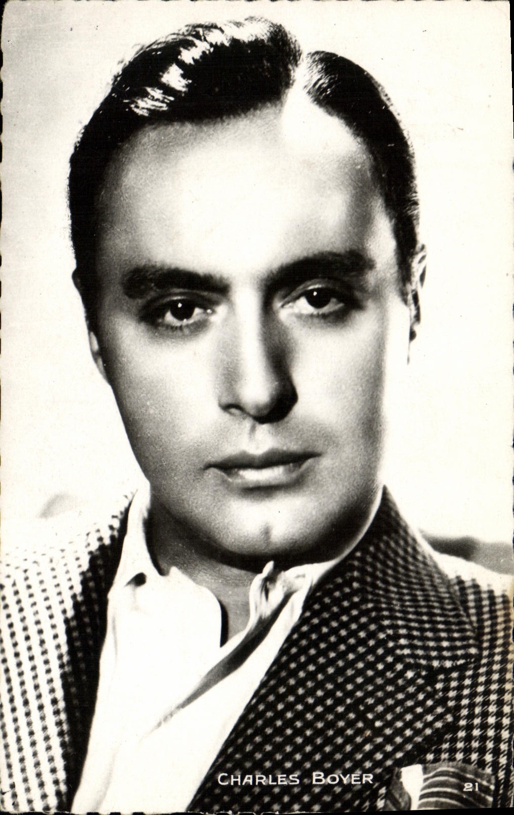 VINTAGE POSTCARD Charles Boyer
