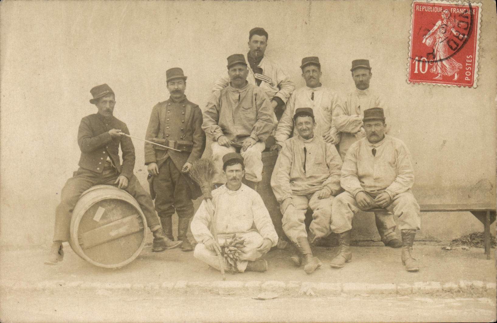 Real photo Camp of Avord Miltiaria