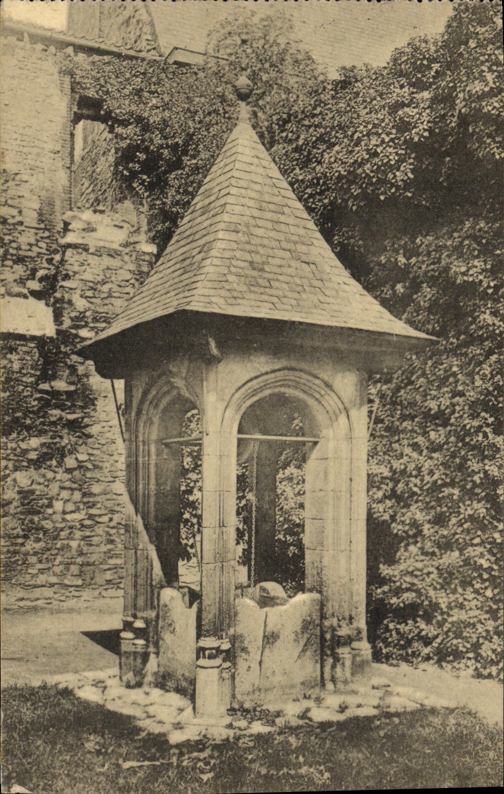 VINTAGE POSTCARD Ghent Abbey of Bavon Saint