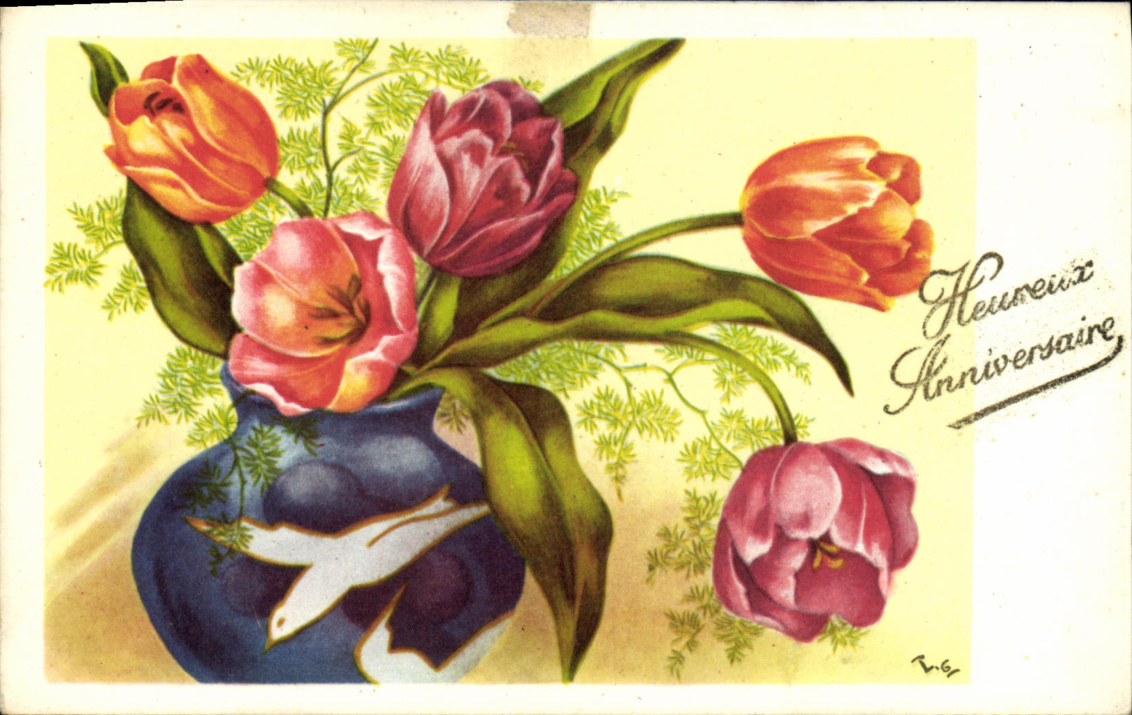 CPA Fantaisie Fleurs