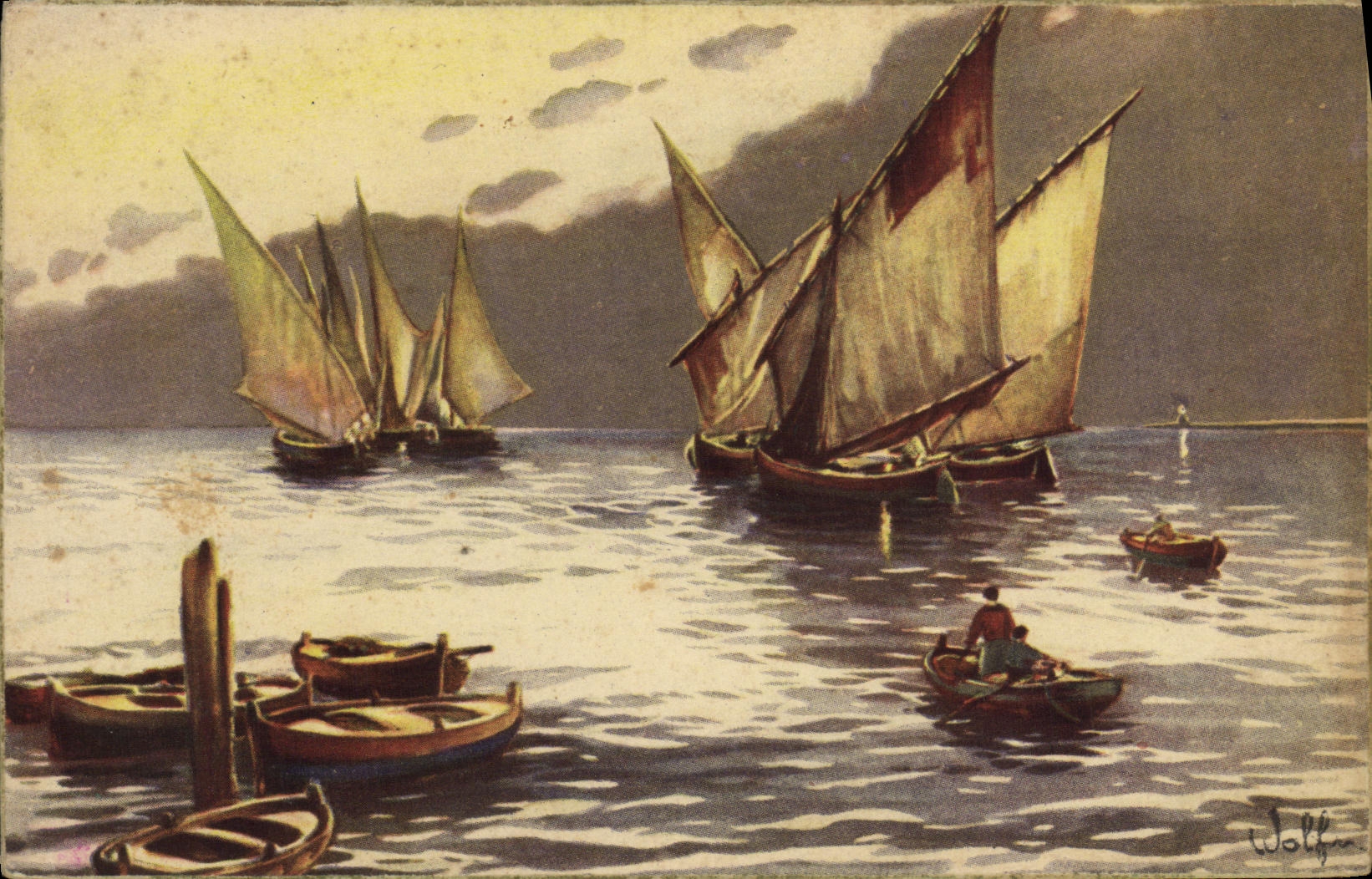 CPA Fantaisie Bateaux 