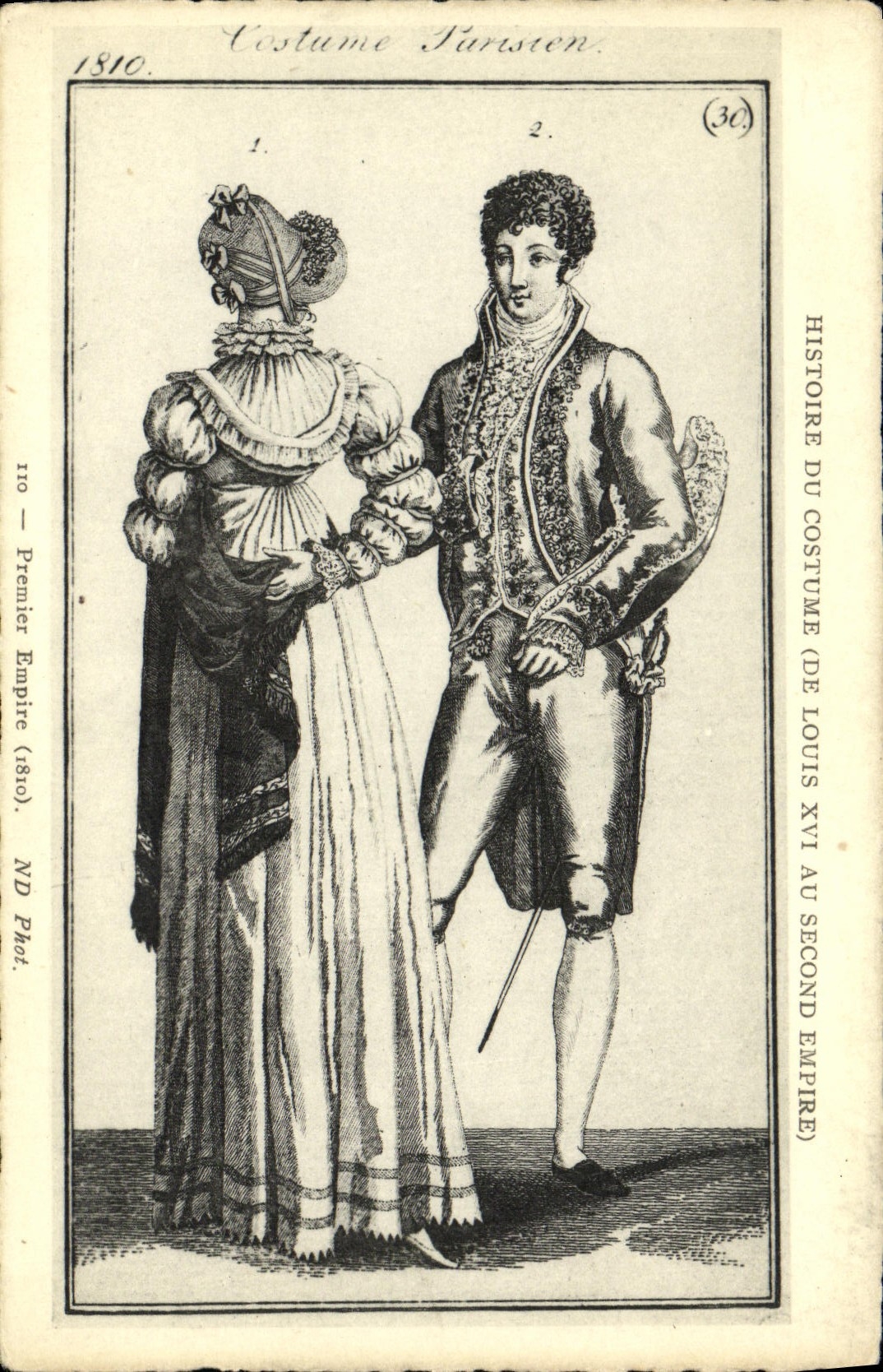 CPA Costume parisien