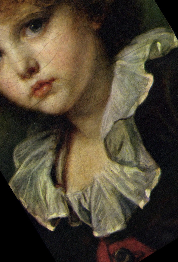 MODERN CARD Greuze Portrait of a young boy Museum Cognacq Jay