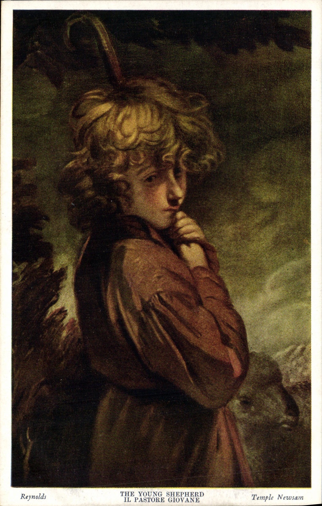 VINTAGE POSTCARD The Young sheperd Reynolds