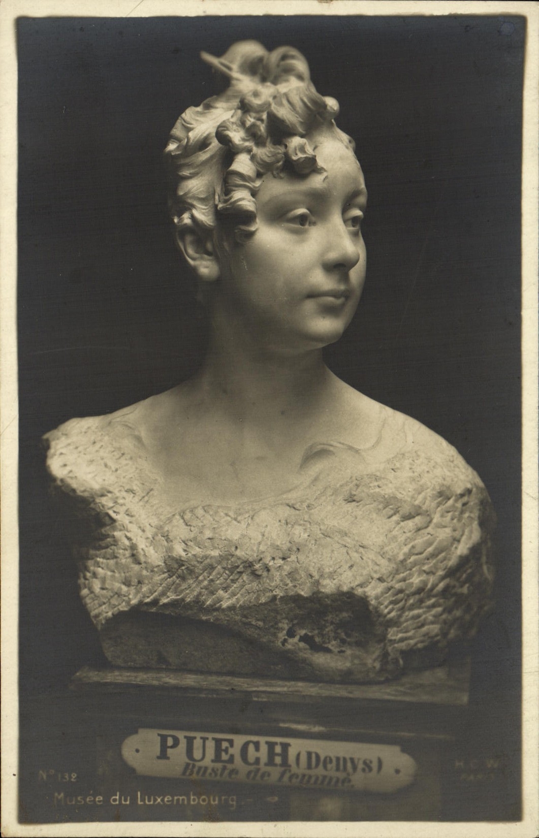 VINTAGE POSTCARD Puech Museum of Luxembourg