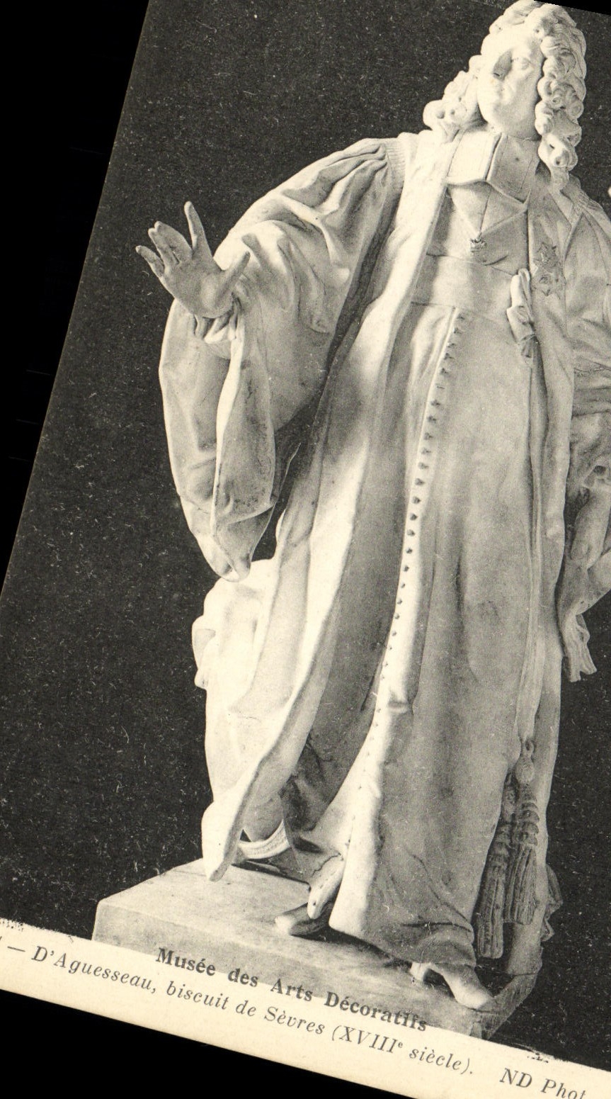 Artes decorativos de Musee de la POSTAL de la VENDIMIA de la galleta del aguesseau de separado