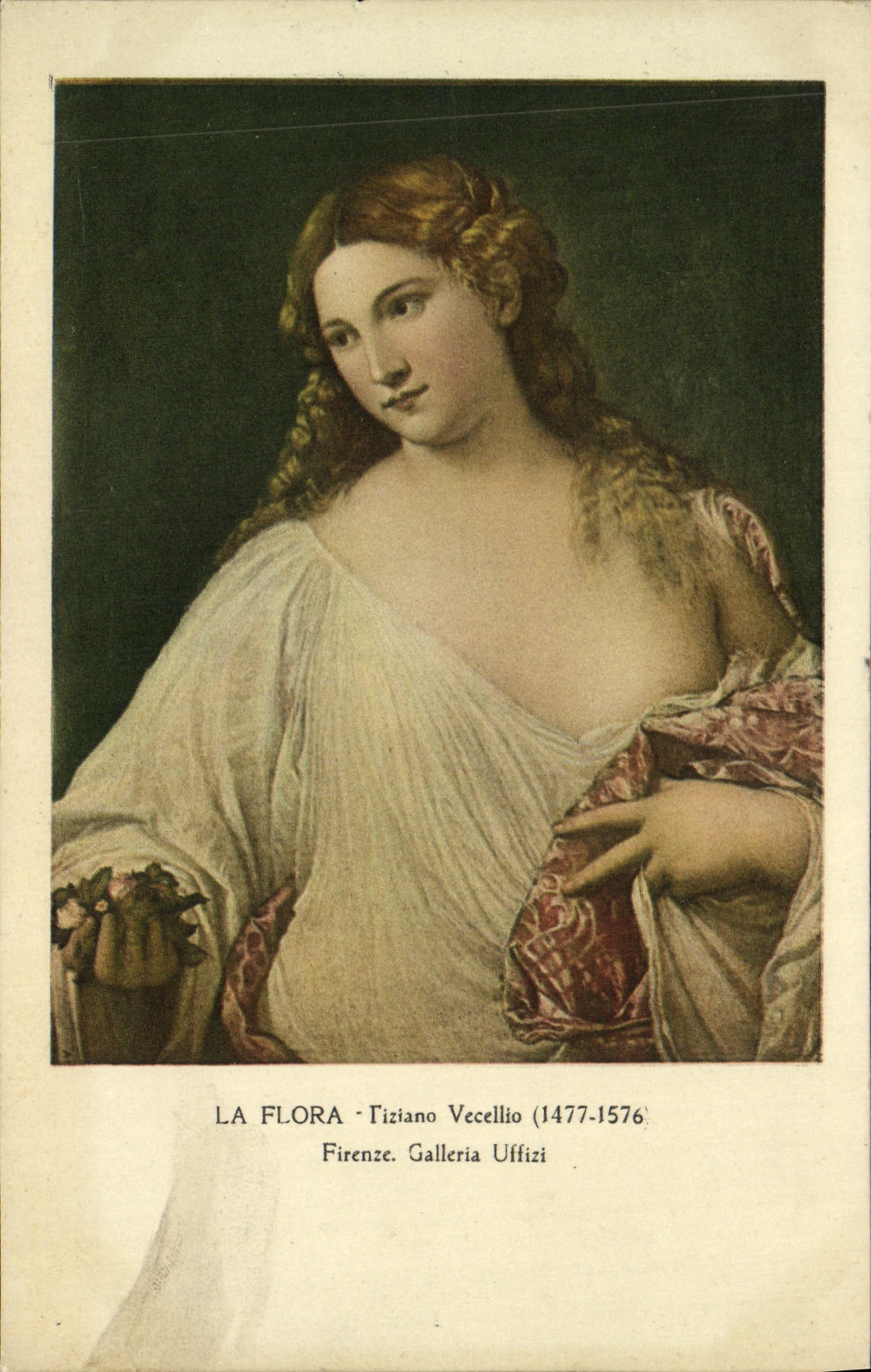CPA la flora Tiziano Vecellio Firenze