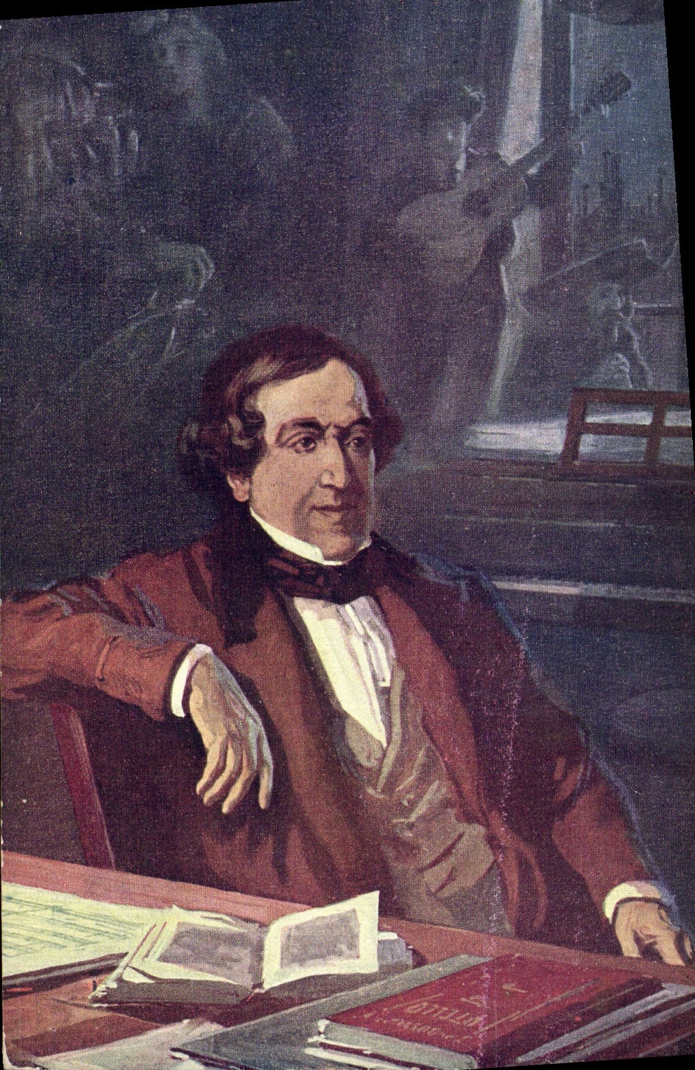 CPA Balestrieri Rossini composant Le barbier de Seville 