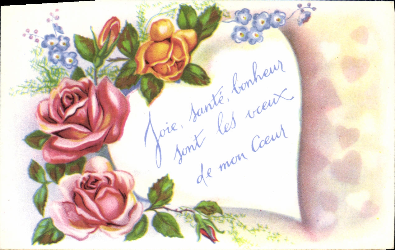 CPA Fantaisie Fleurs