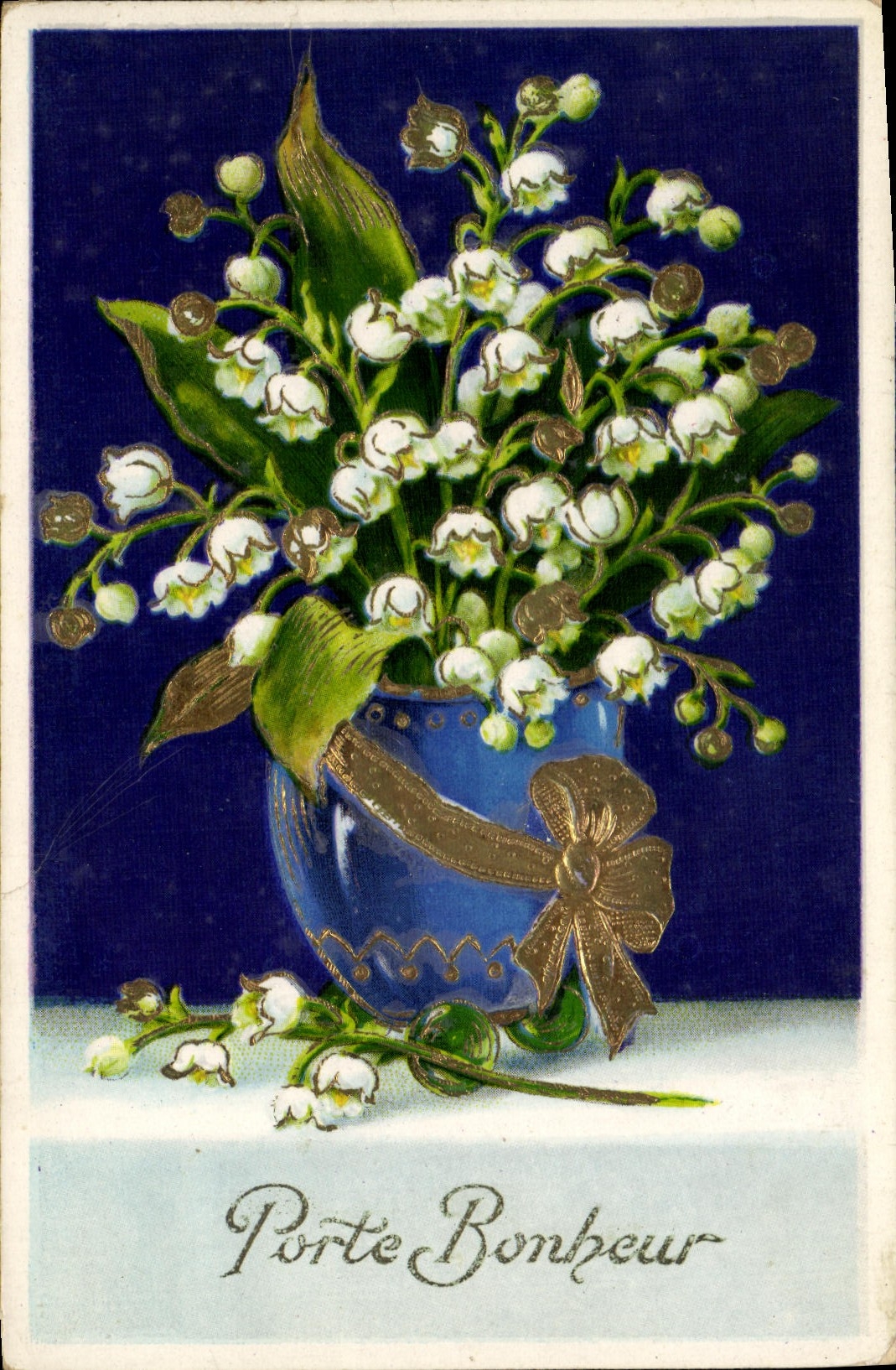 CPA Fantaisie Fleurs Muguet 