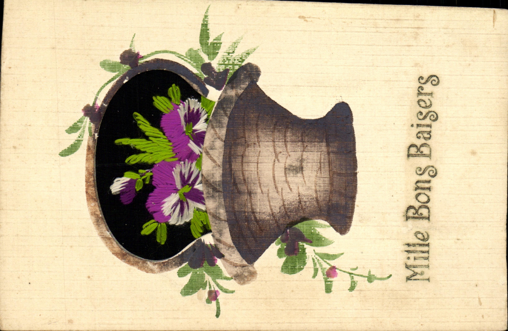 CPA Fantaisie Fleurs 