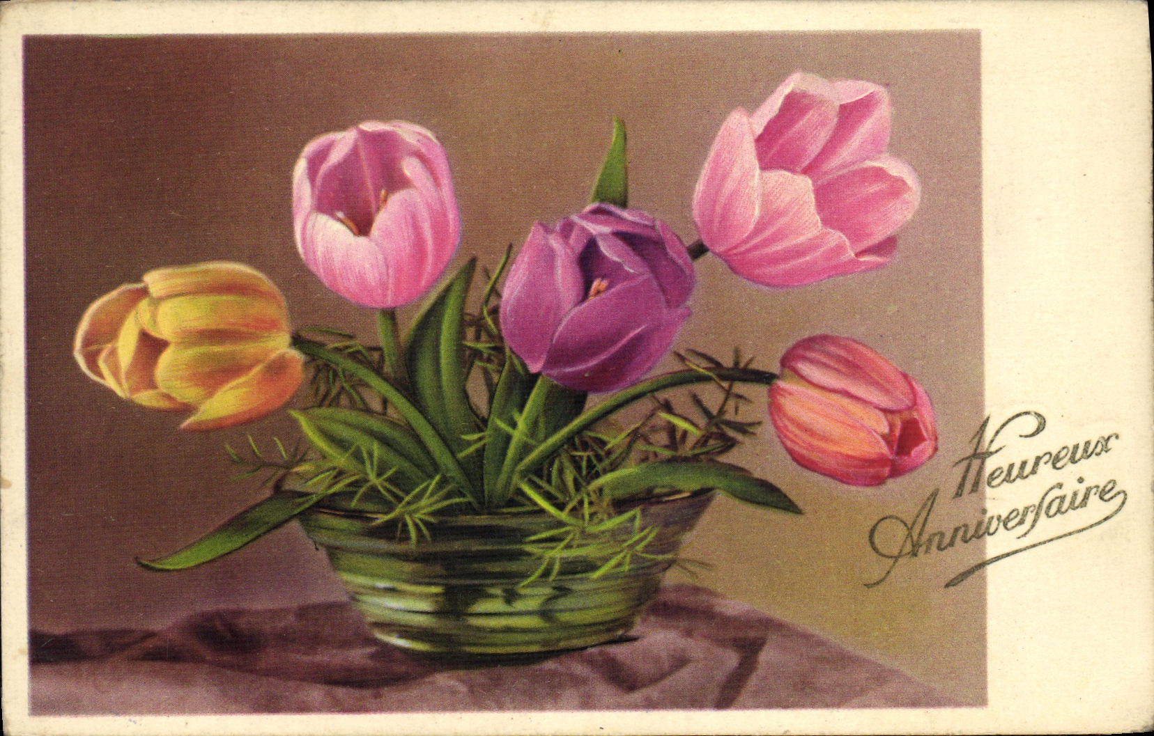 CPA Fantaisie Fleurs