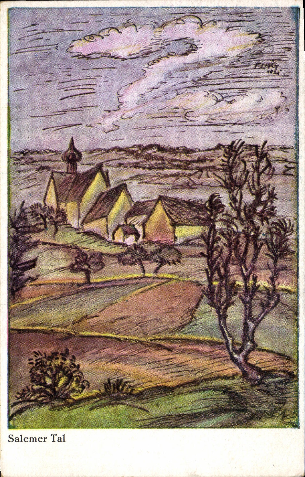 VINTAGE POSTCARD Fantasy Salemer Tal