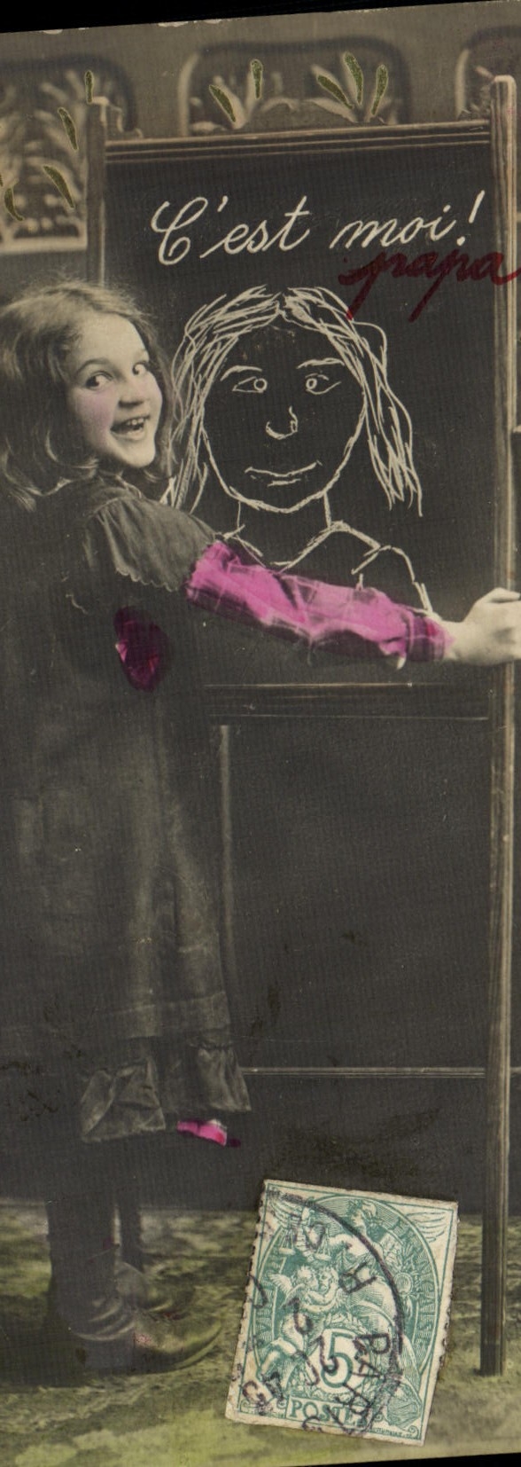 VINTAGE POSTCARD Fantaisie Children It is me