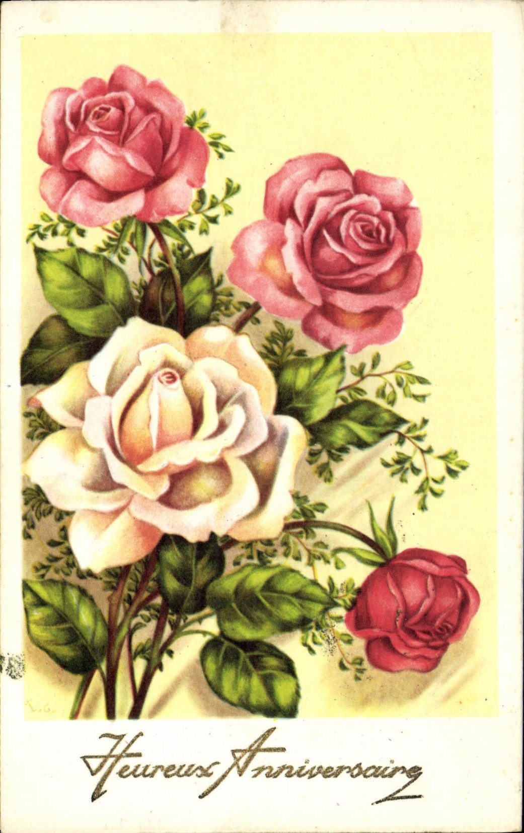 CPA Fantaisie Fleurs