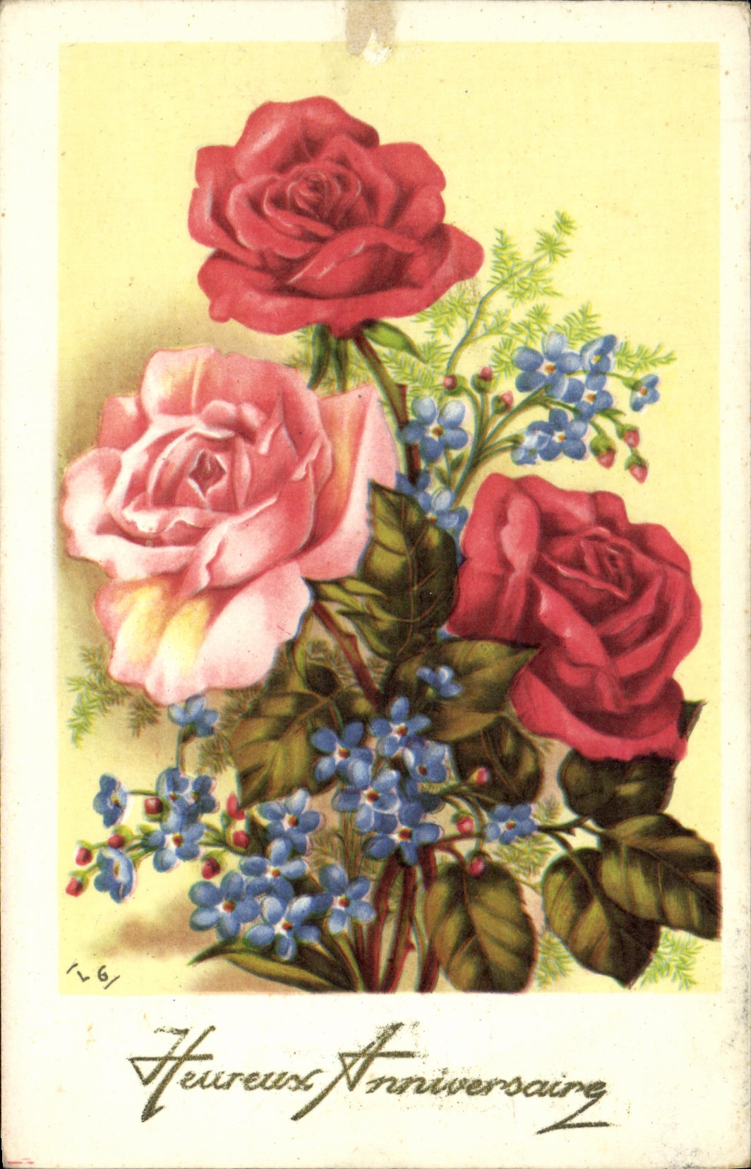 CPA Fantaisie Fleurs 