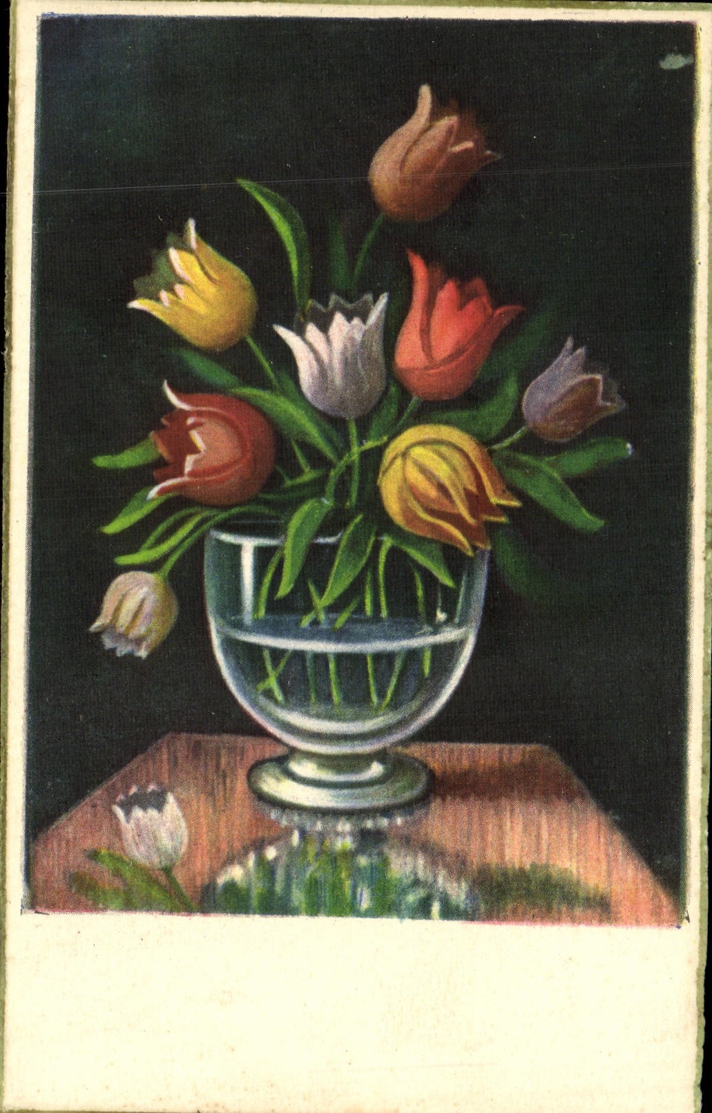 CPA Fantaisie Fleurs