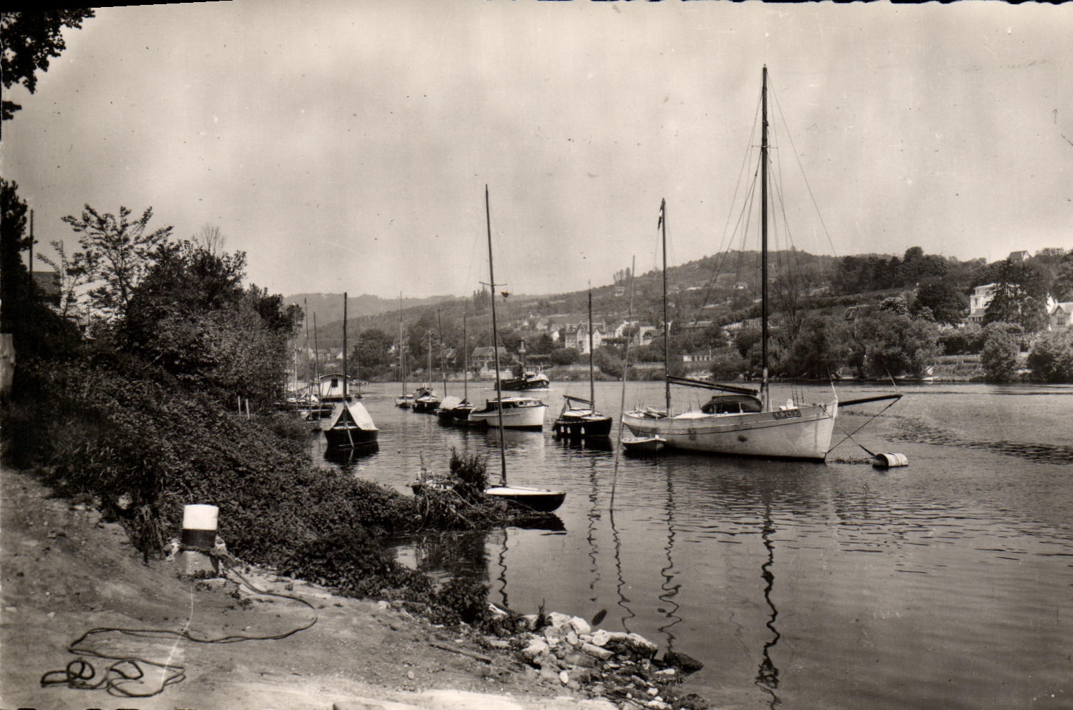 CPM Triel Sur Seine Bord De Seine Bateaux