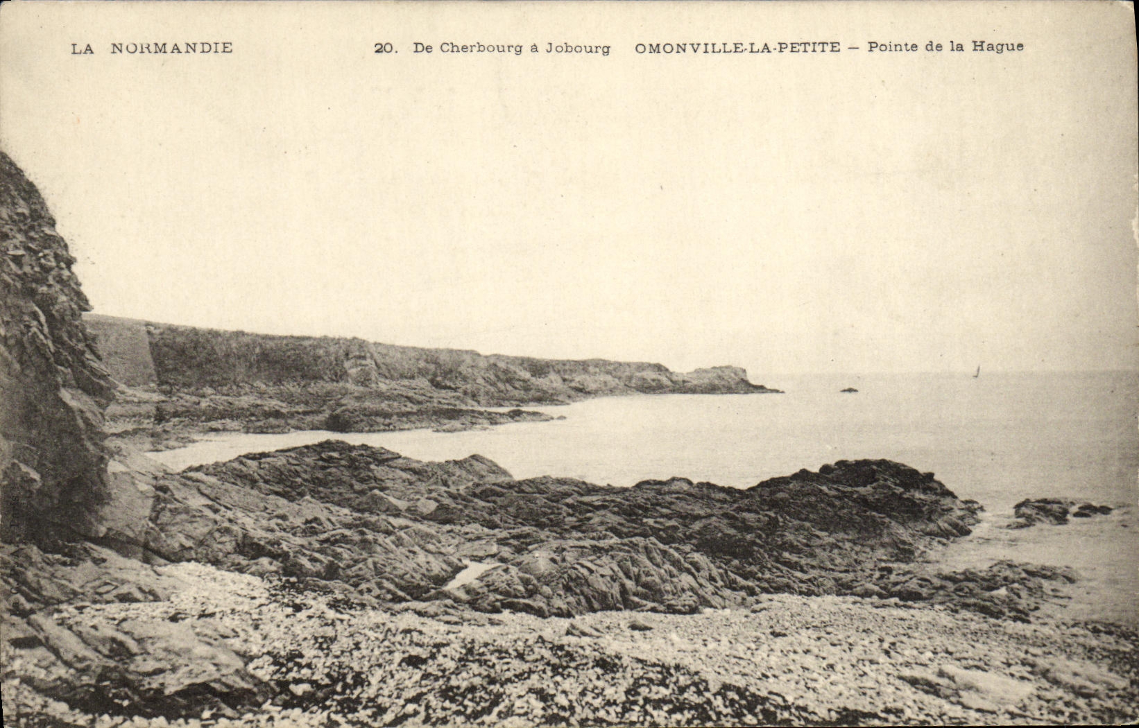 VINTAGE POSTCARD Normandy Of Cherbourg Omonville the Small Point of La Hague