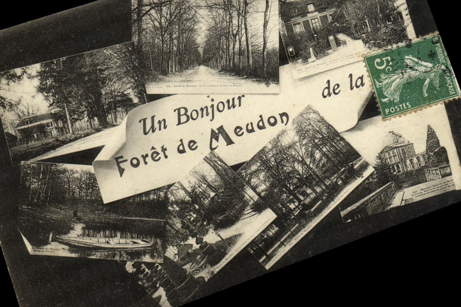 CPA Un Bonjour Foret de Meudon