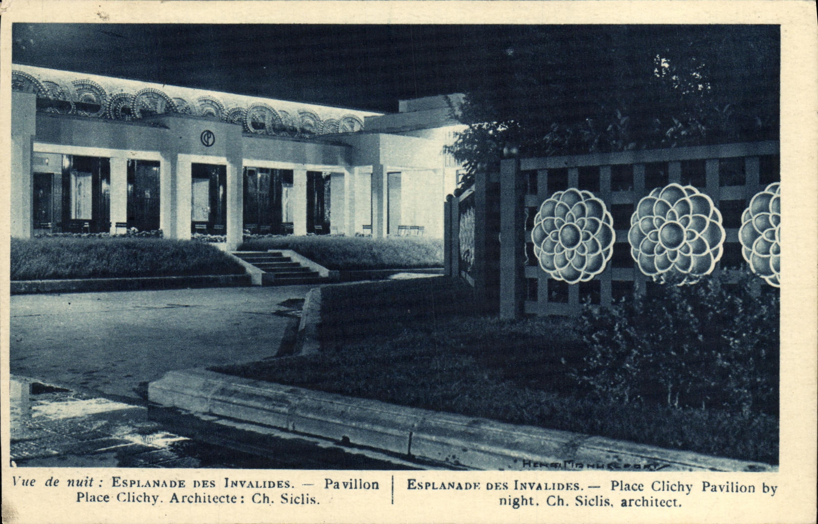 CPA Esplande des Invalides Pavillon Place Clichy