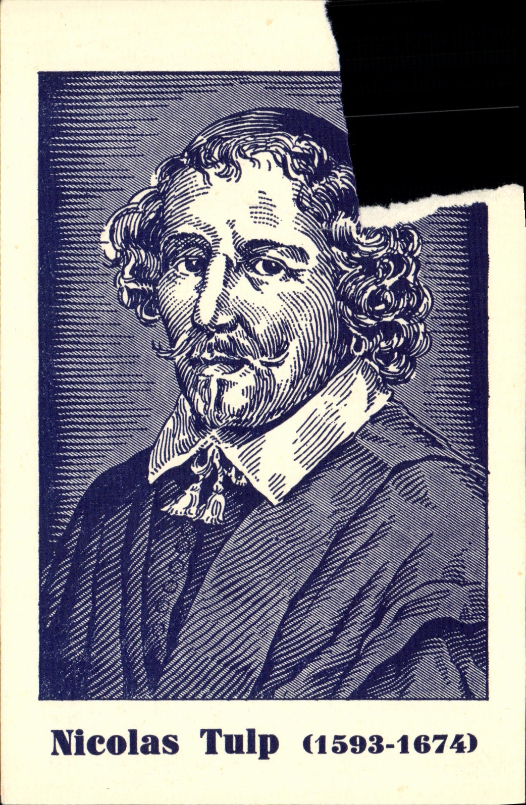 VINTAGE POSTCARD Nicolas Tulip 1593 1674