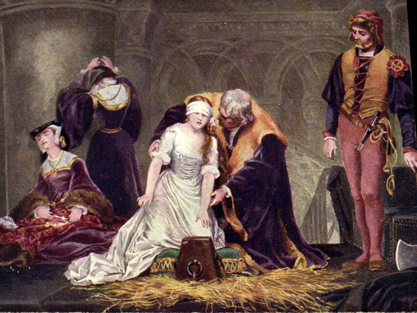 VINTAGE POSTCARD Exection off Grey lady