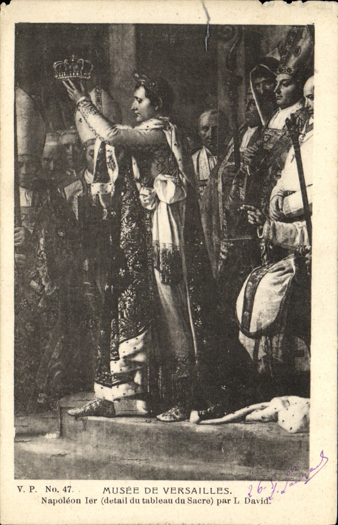 VINTAGE POSTCARD Napoleon Museum of Versailles the sacring David