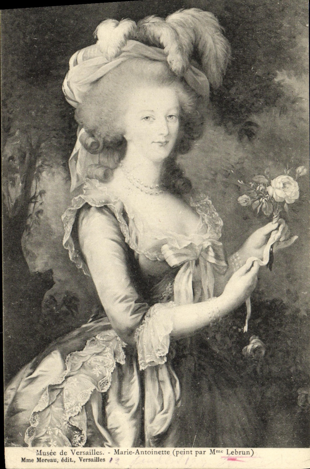 VINTAGE POSTCARD Drove of Versailles Marie Antoinette