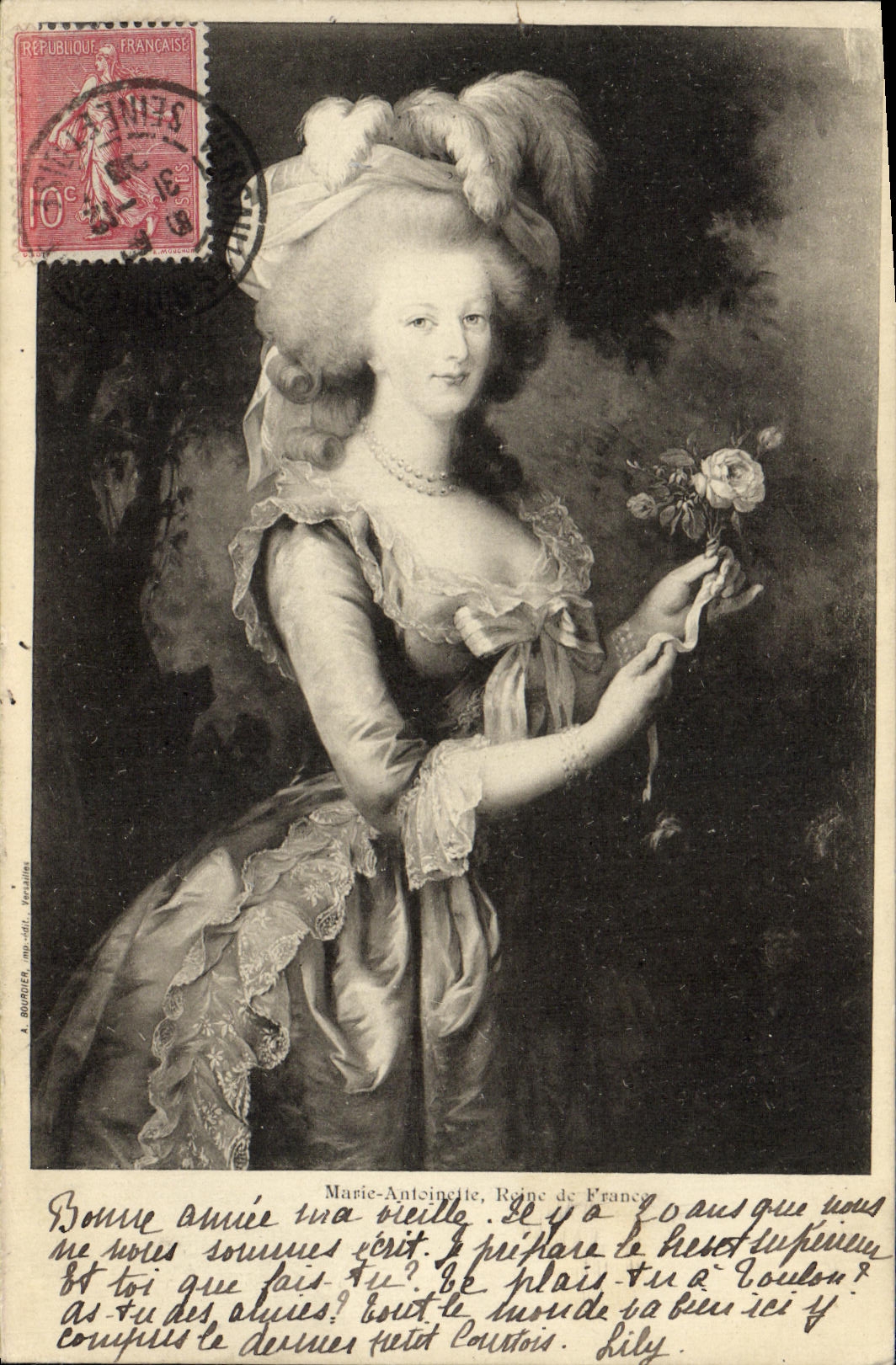 VINTAGE POSTCARD Marie Antoinette