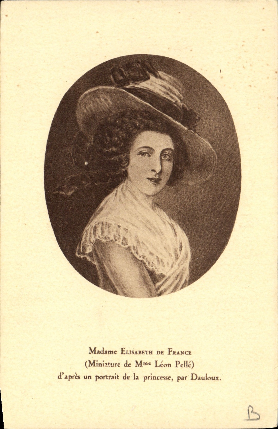 CPA Madame Elisabeth de France 