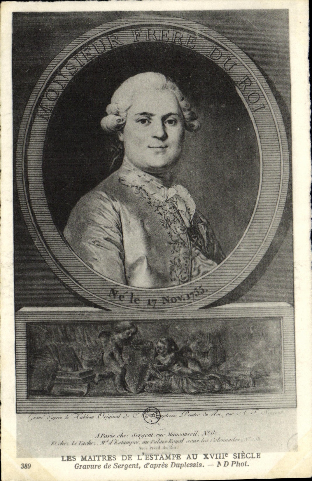 CPA Monsieur Frere du roi