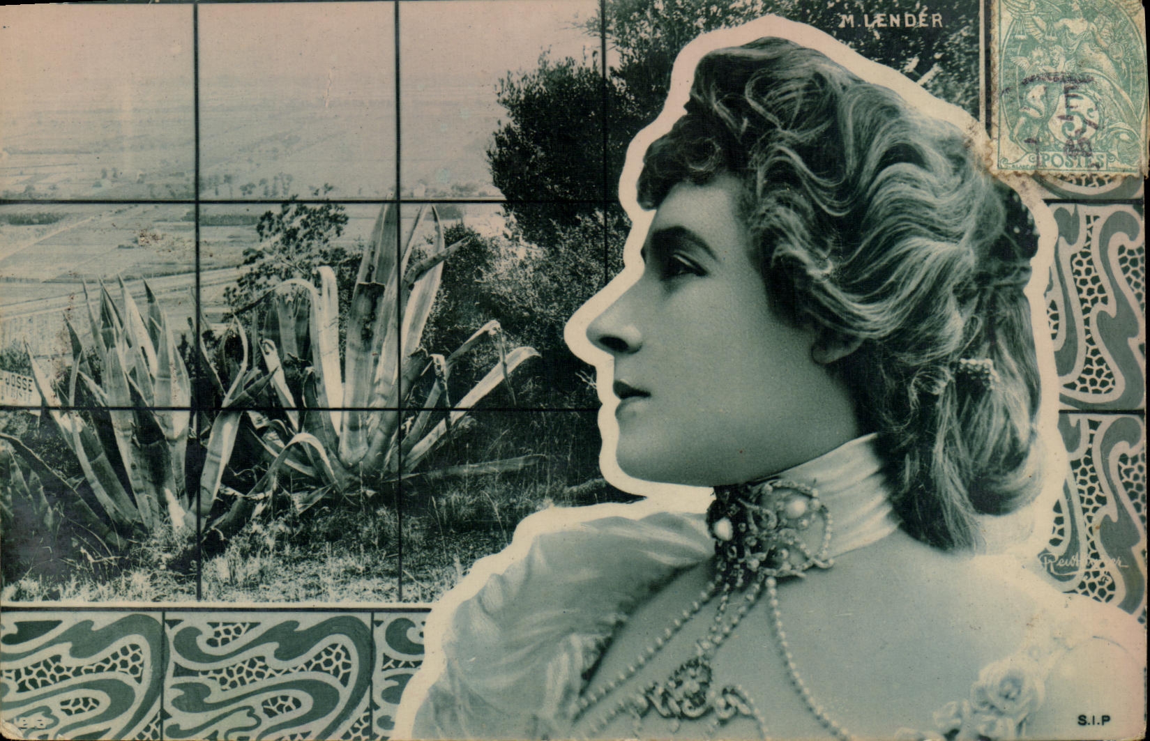 CPA Fantaisie Femme Lender