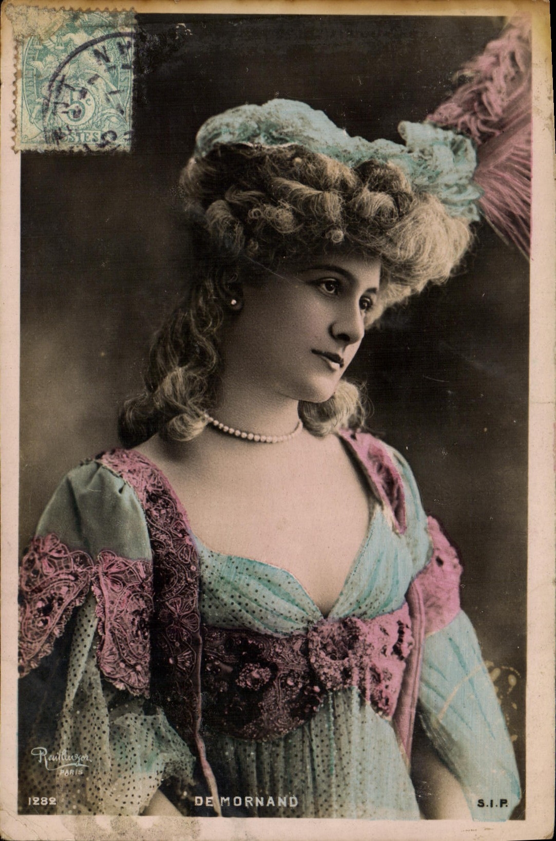 VINTAGE POSTCARD Fantasy Woman De Mornand