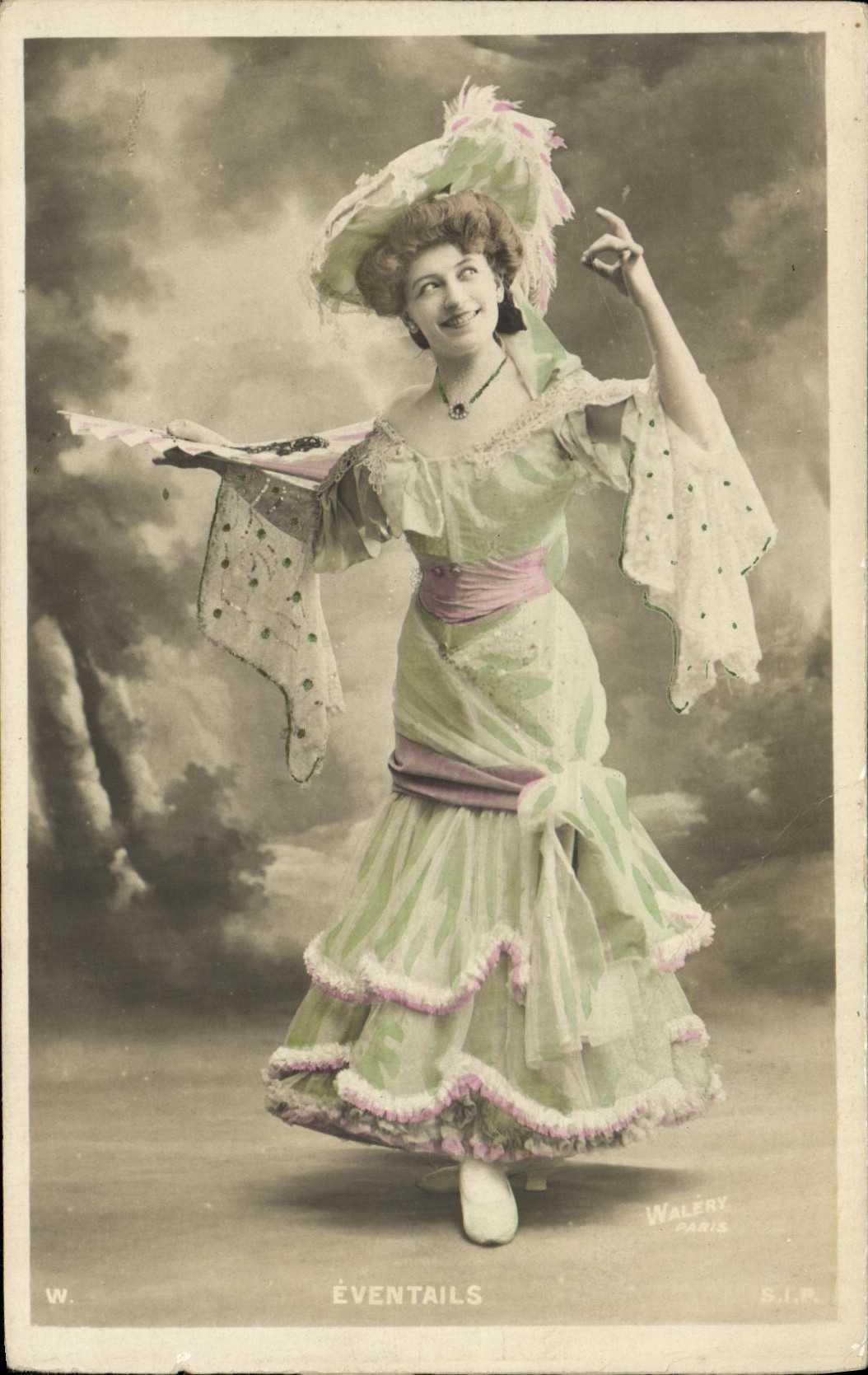 VINTAGE POSTCARD Fantasy Woman Ranges