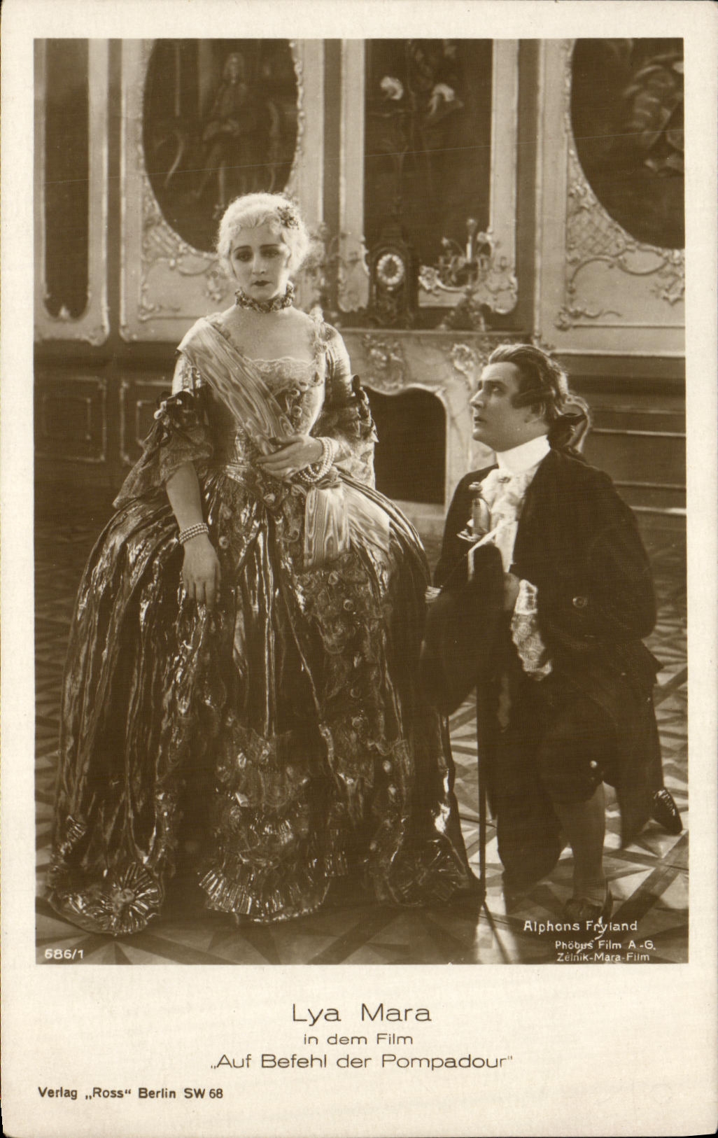 CPA Fantaisie Femme Lya May in dem Film Auf Befehl der Pompadour