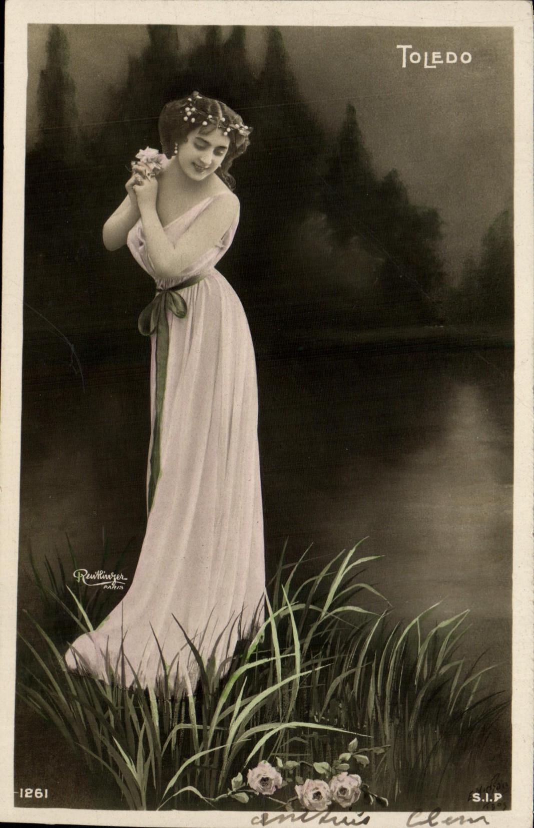 VINTAGE POSTCARD Fantasy Toledo Woman