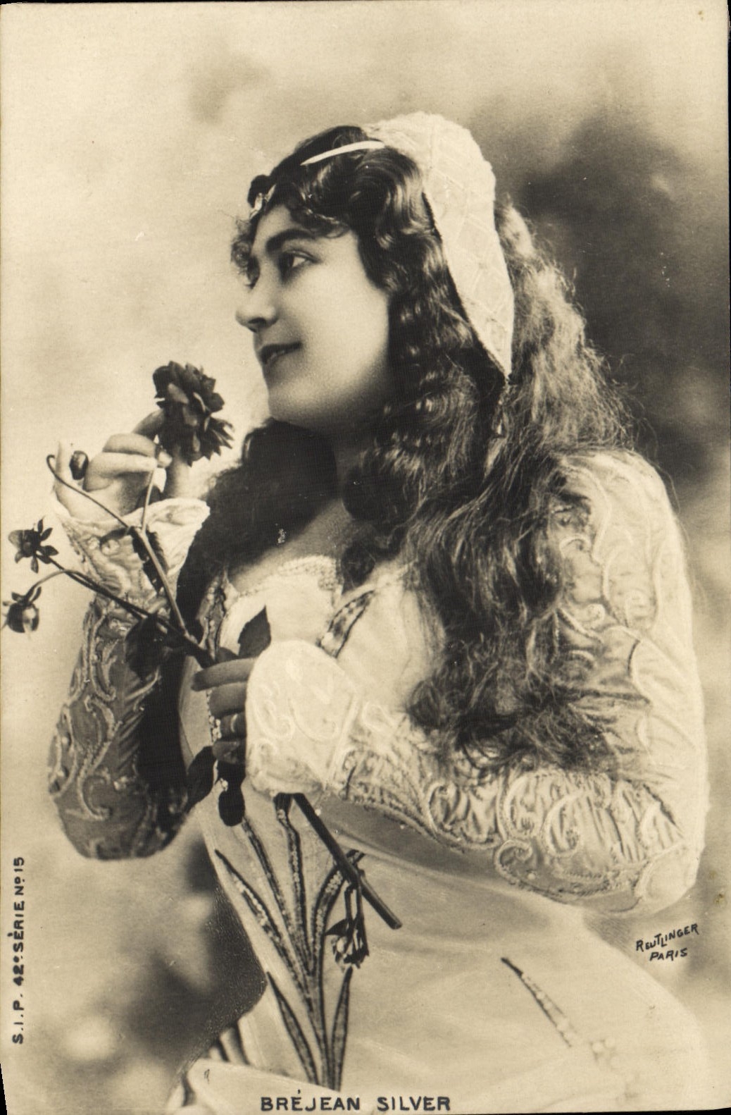 CPA Fantaisie Femme Brejean Silver