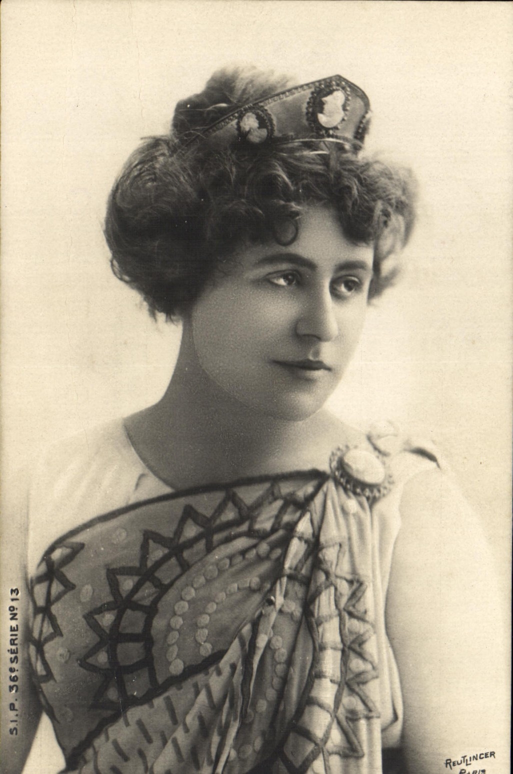 VINTAGE POSTCARD Fantasy Delan Woman